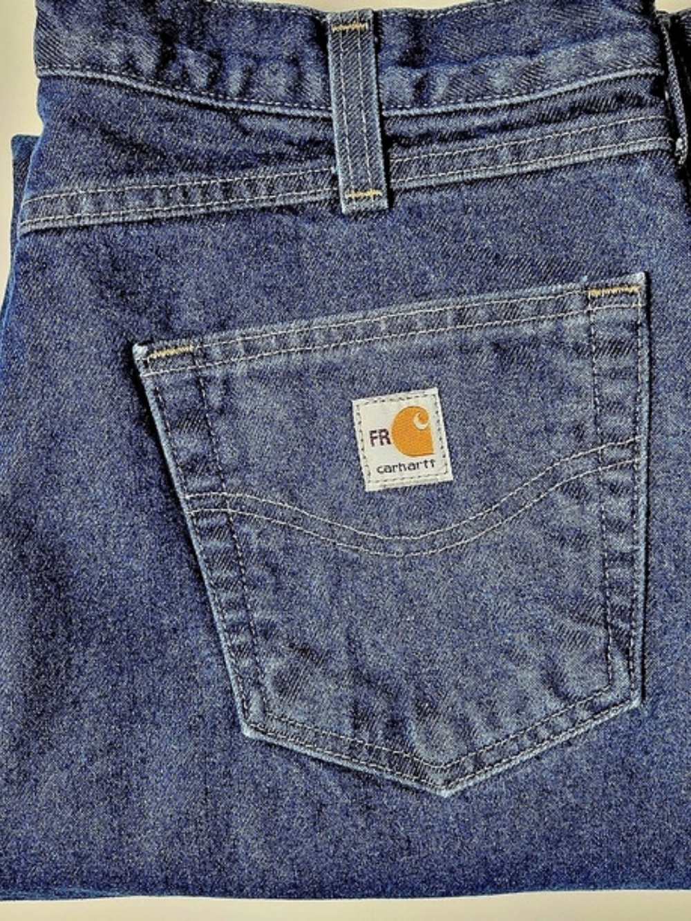 Carhartt Flame-Resistant Lined Utility Denim Jean Blue Waist 36 x 36